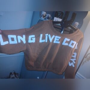 Wrangler Brown Sweatshirt with White Lettering